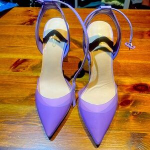 Lilac see through Aldo shoes high heels size 6